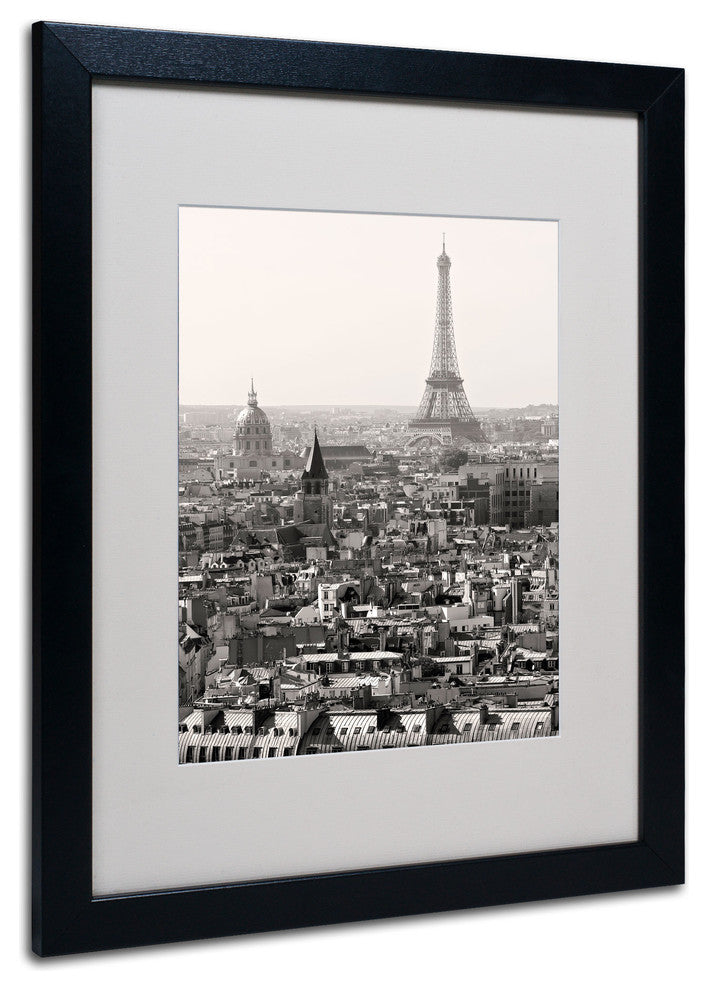 'Paris' Matted Framed Canvas Art by Pierre Leclerc