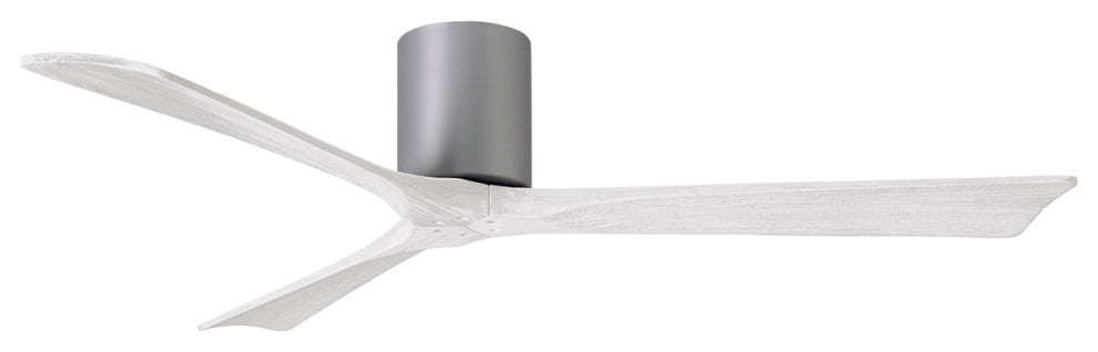 Matthews Fan, Irene-3H Ceiling Fan, Brushed Nickel, 60-Inch, Matte White