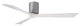 Matthews Fan, Irene-3H Ceiling Fan, Brushed Nickel, 60-Inch, Matte White