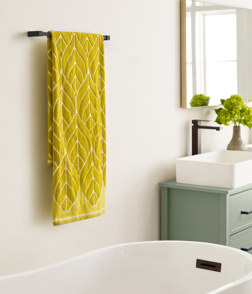 Amerock Monument Contemporary Towel Bar, Oil Rubbed Bronze, 18" Center-to-Center
