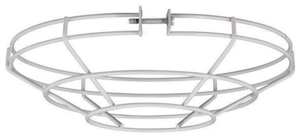 Sea Gull Lighting Barn Light Outdoor 8" Cage, White