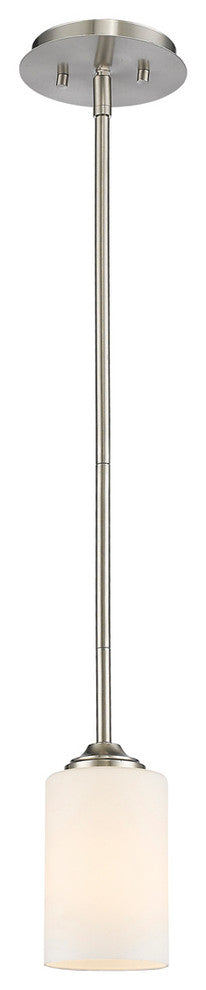 Bordeaux 1 Light Mini Pendant, Brushed Nickel