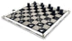 OnDisplay 3D Luxe Acrylic Checkers Set - Luxury Laser Cut Checkers Executive Bo