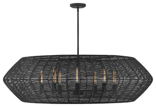 Hinkley Lighting 40386 Luca 8 Light 60"W Lisa McDennon Drum - Black