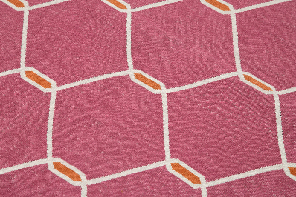 Rug N Carpet - Handmade Wool 3' 6'' x 5' 5'' Flatweave Dhurrie Kilim Rug