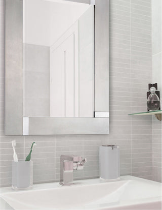 Capiz Wall Mirror, Silver Leaf