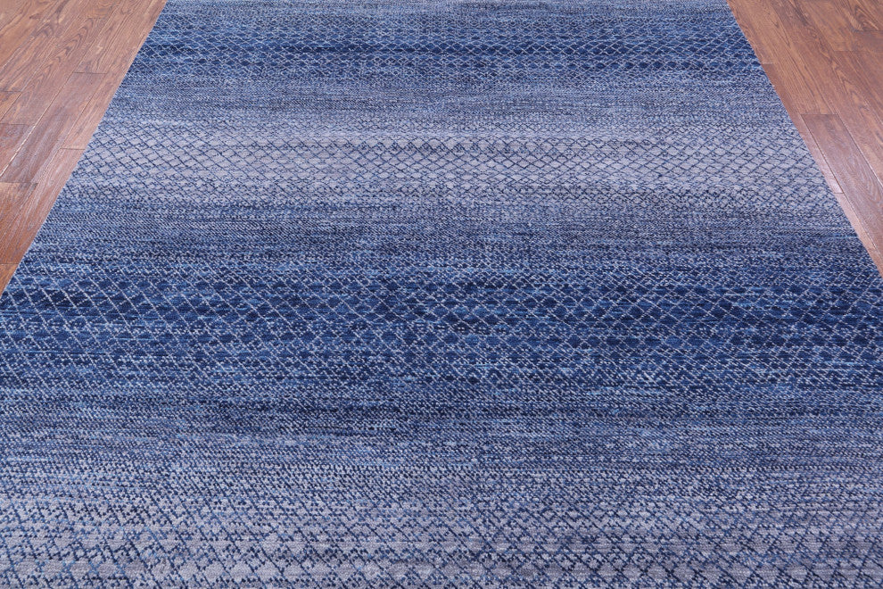 7' 11" X 10' 1" Handmade Savannah Grass Wool Rug - Q13249