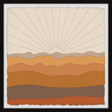 "Enchanting Sun Rays" Framed Painting Print, 12x12