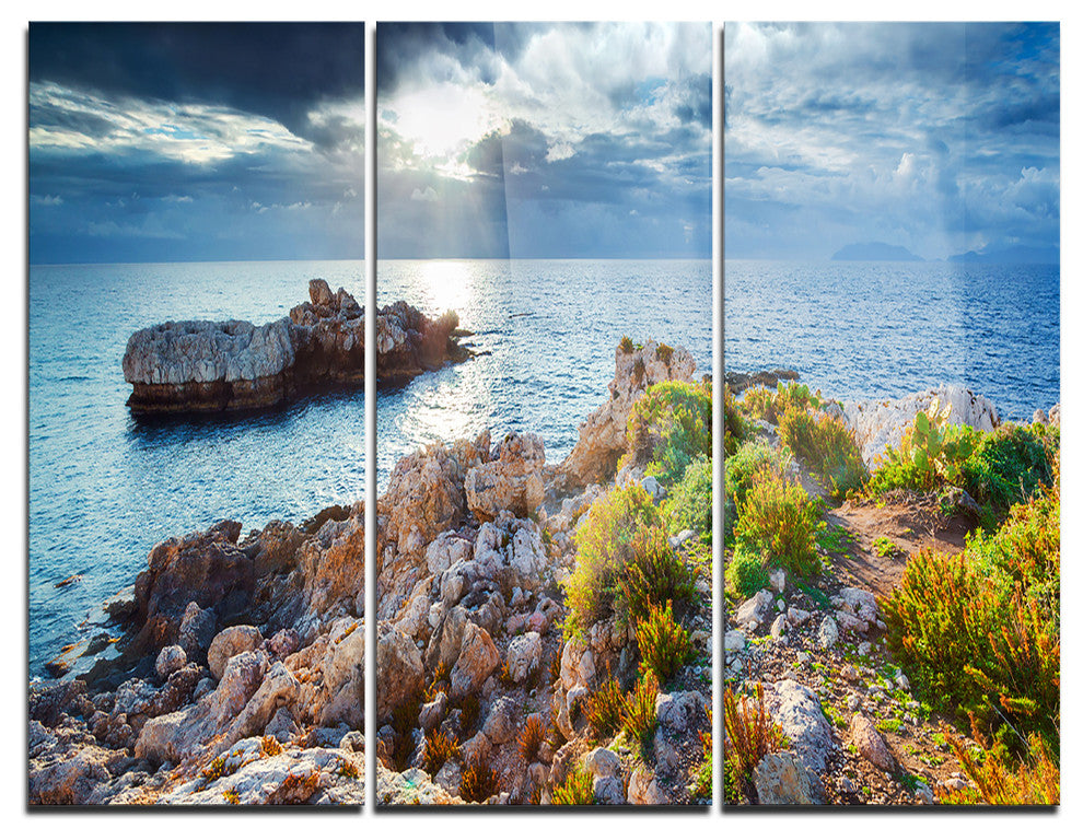 "Piscina di Venere Reserve" Photo Metal Wall Art, 3 Panels, 36"x28"