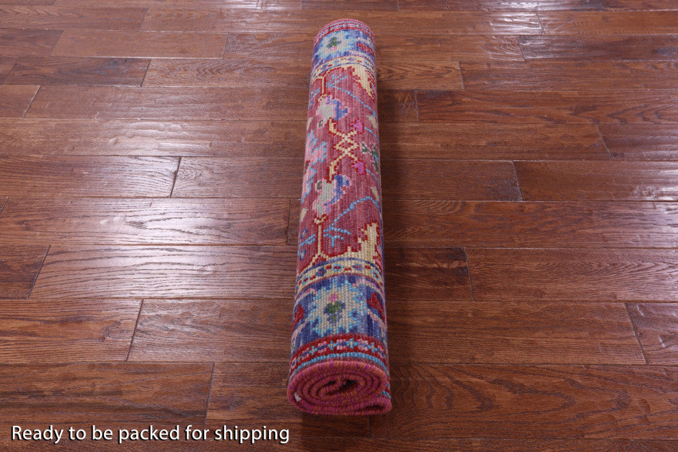 Turkish Oushak Hand Knotted Wool Rug 3' 1" X 5' 2" - Q15900