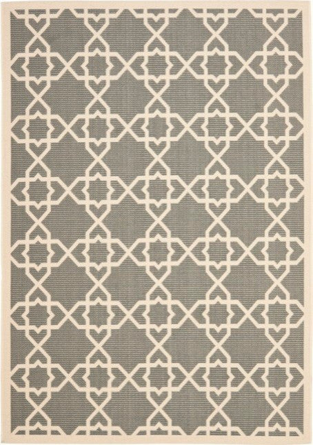 Safavieh Courtyard CY6032-246 5'3" Round Gray Rug