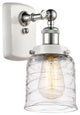 Innovations 916-1W-WPC-G513-LED 1-Light Sconce, White, Polished Chrome