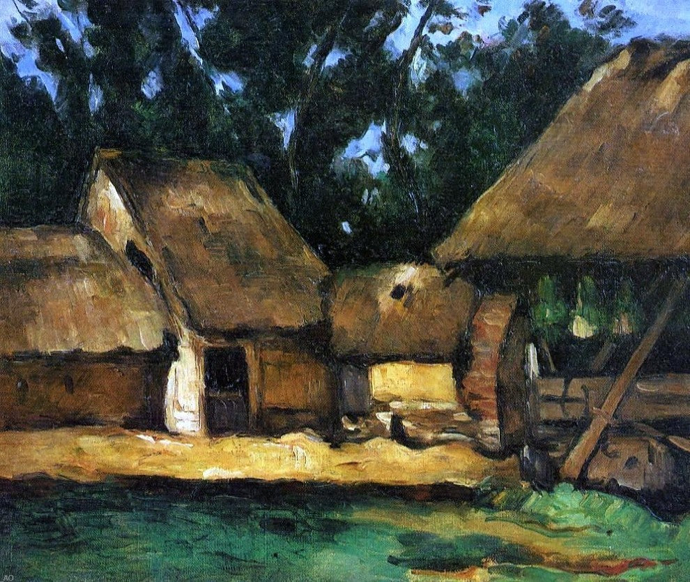 Paul Cezanne The Oilmill, 20"x25" Wall Decal