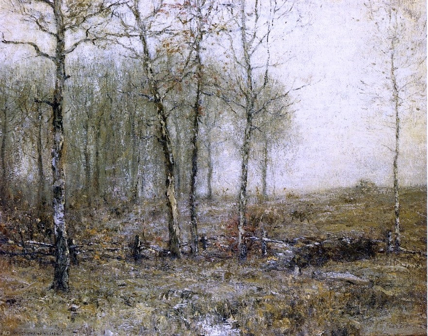 Bruce Crane The Grey Month, Gallery Wrapped Canvas Print, 21"x28"
