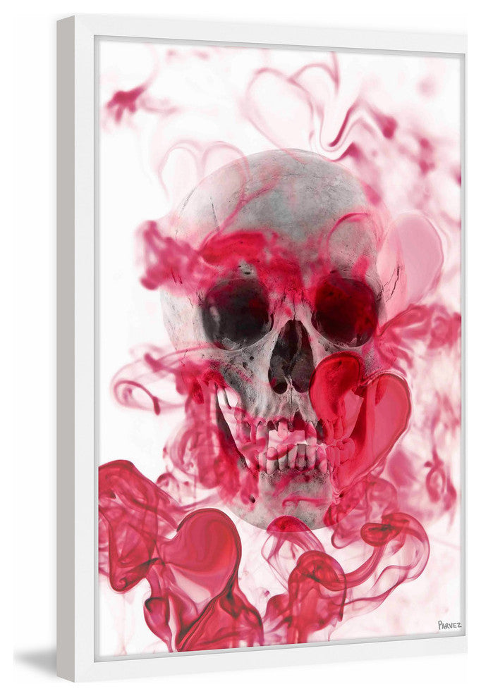 "Skull 2" Framed Painting Print, 12"x18"