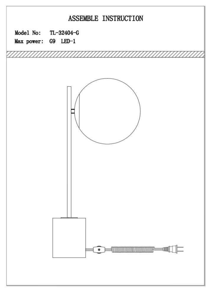Anechdoche Gold and White Table Lamp
