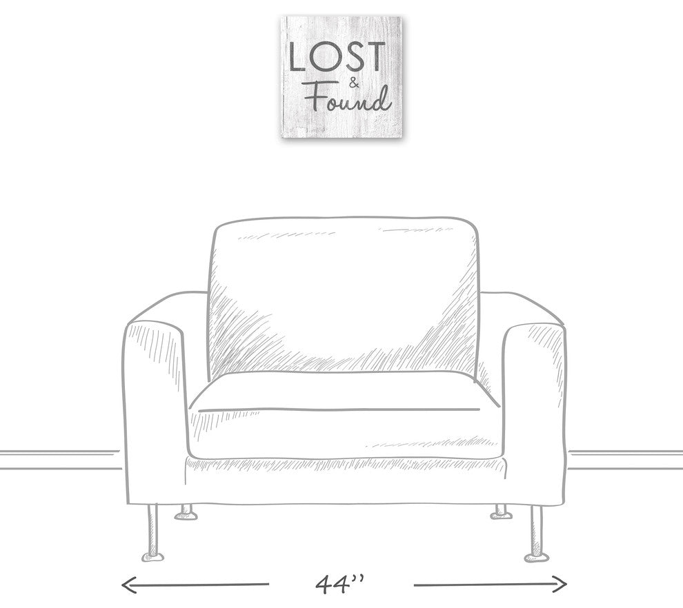 Lost and Found Laundry Room Wall Art, Canvas