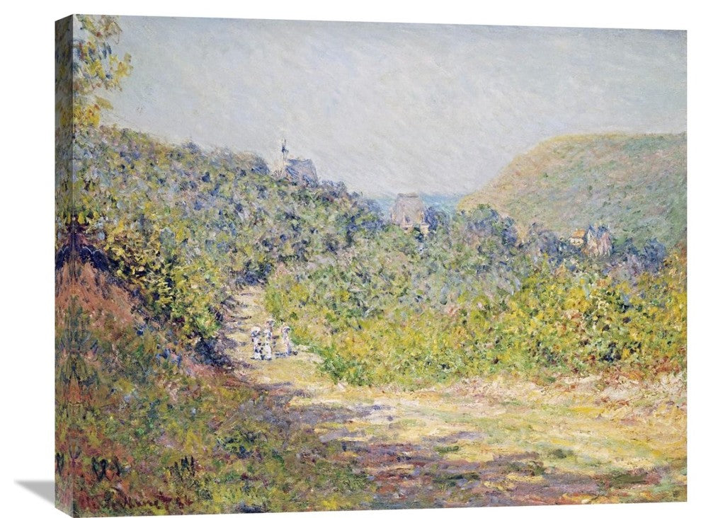 "Aux Petites-Dalles, 1884" Stretched Canvas Giclee by Claude Monet, 30"x24"