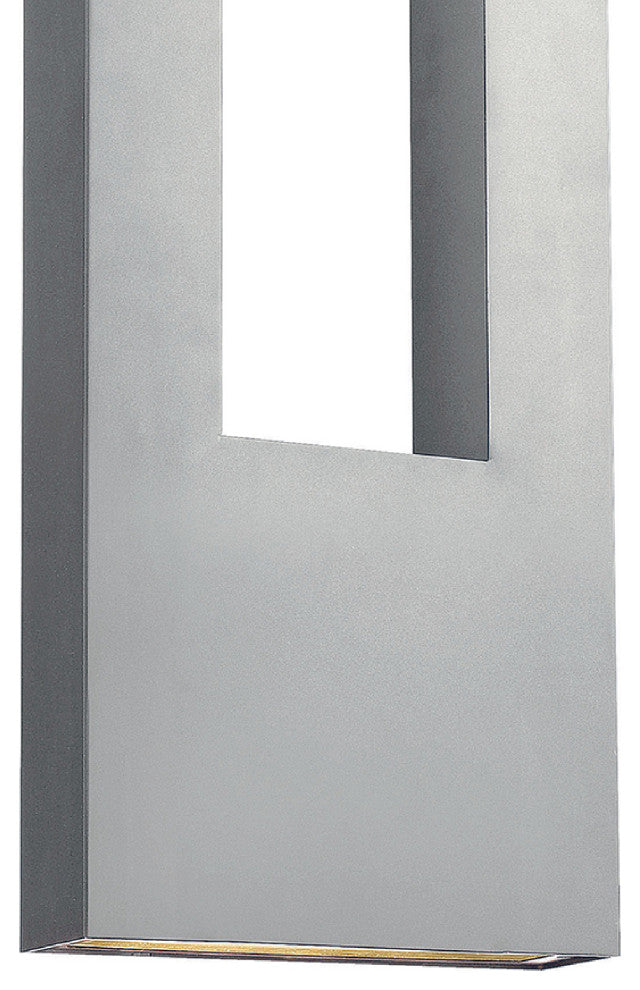 Hinkley Atlantis Extra Large Wall Mount Lantern, Titanium