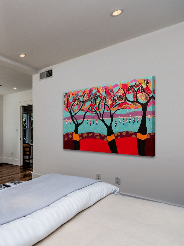 "Idyllic Series 4" Painting Print on Canvas by Lisa Mee