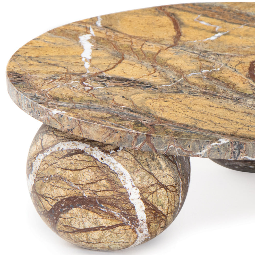 Regina Andrew Marlow Marble Plate Large, Brown