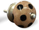 Knob-It Vintage Handpainted Ceramic Knobs, Set of 12, Brown/Black