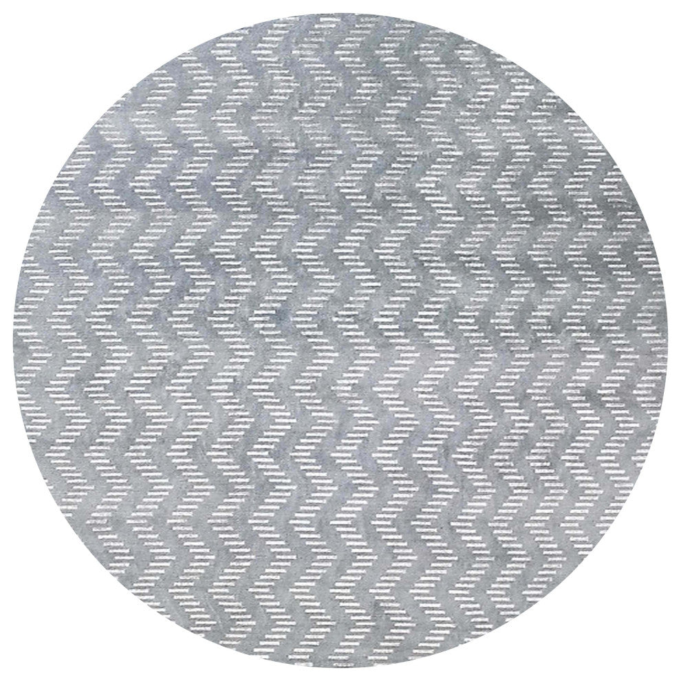 Ahgly Company Indoor Round Mid-Century Modern Area Rugs, 5' Round