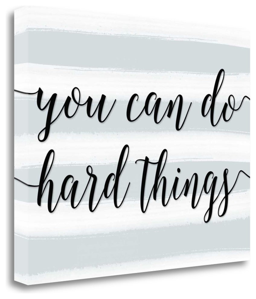"You Can Do Hard Things" By Tara Moss, Giclee Print on Gallery Wrap Canvas