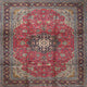 Ahgly Company Indoor Square Traditional Area Rugs, 3' Square