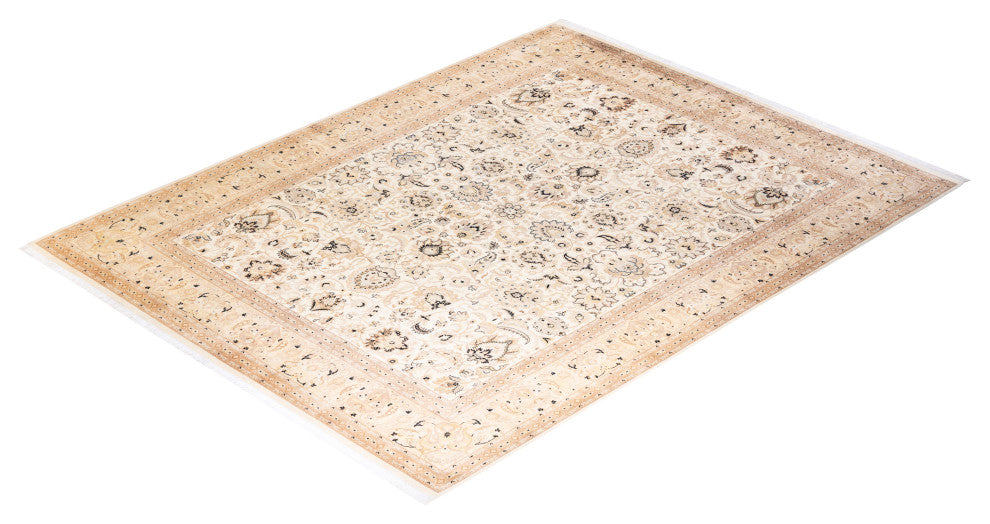 Mogul, One-of-a-Kind Hand-Knotted Area Rug Ivory, 8' 2" x 10' 5"