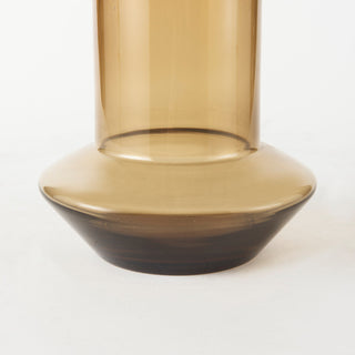 Amrita Gold And Brown Glass Vase, 10"