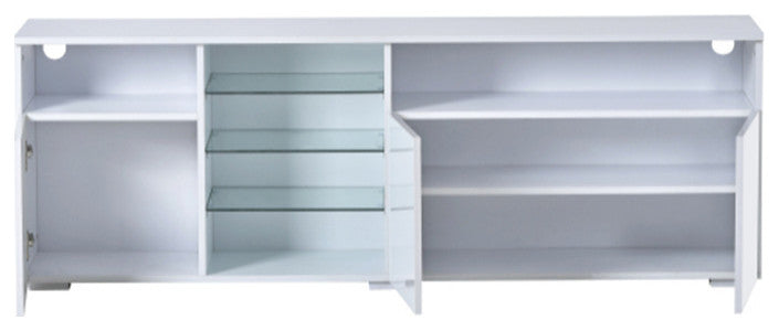 Universal Entertainment Center white modern TV stand