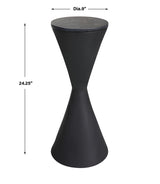 Uttermost Time's Up Hourglass Shaped Drink table