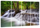 "Waterfall Huai Mae Kamin" Landscape Canvas Print, 4 Panels, 48"x28"
