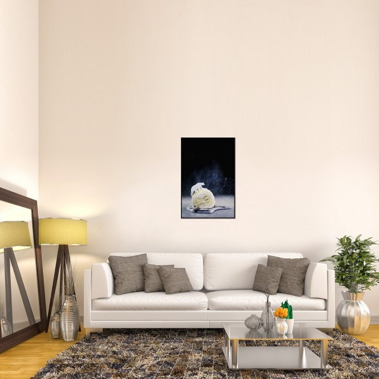 "Polar Bear (Powdered Sugar)" Framed Canvas Giclee by Dina Belenko, 25x37"
