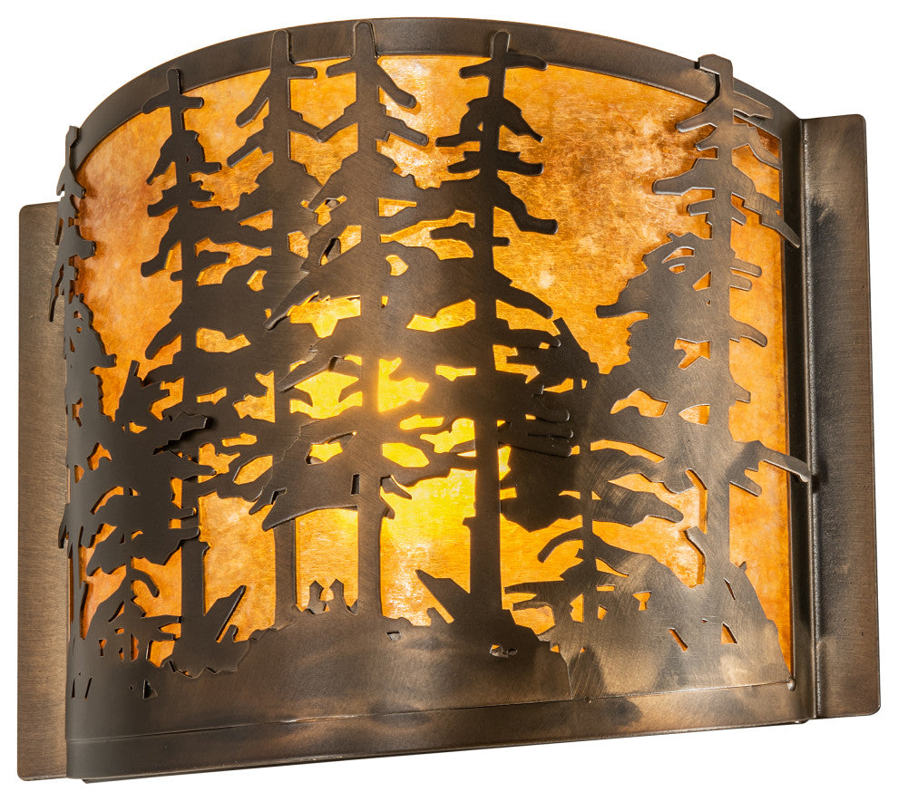 12 Wide Tall Pines Wall Sconce