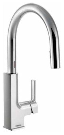Chrome 1-Handle Pulldown Kitchen Faucet