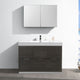 Valencia 48" Gray Oak Free Standing Vanity Set, Cabinet, Faucet FFT1030BN