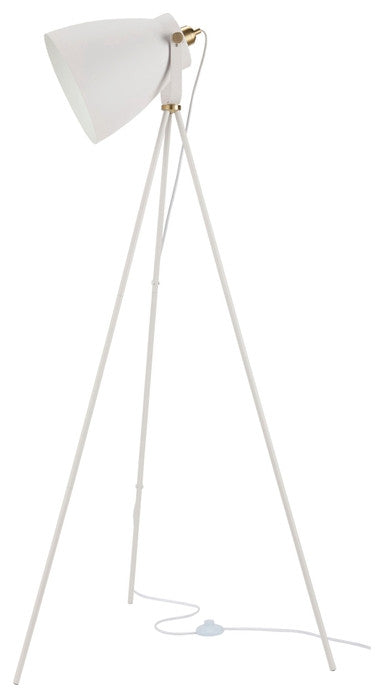 Nourison HAF02 Floor Lamp, White, 10" x 27" x 57"