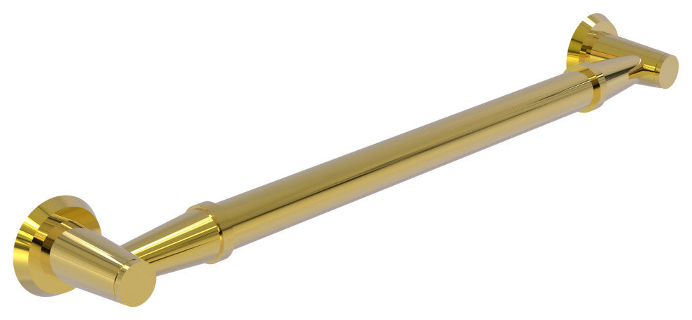 24" Grab Bar Smooth, Polished Brass