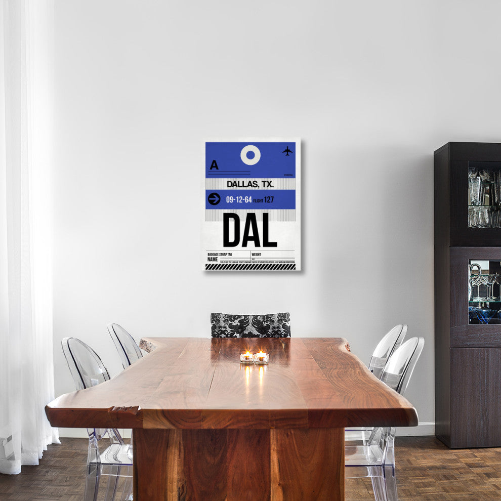 "DAL Dallas Luggage Tag 1" Fine Art Print