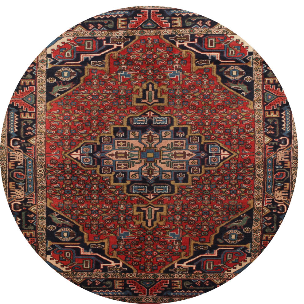 Ahgly Company Indoor Round Traditional Area Rugs, 3' Round