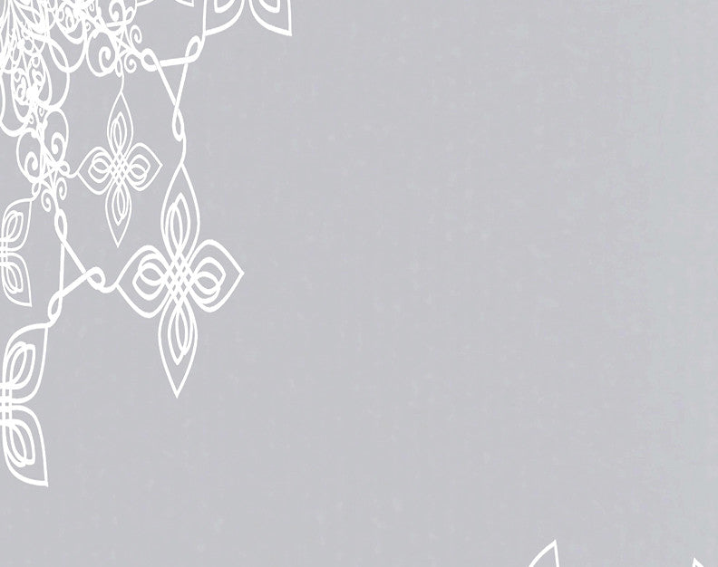 Falling Snow Decorative Holiday Geometric Print Hand Towel, Gray