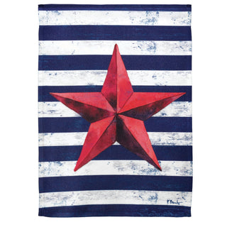 Flag  Printed  Barn Star Polyester Large