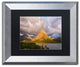 Michael Blanchette ''Light on the Point'' Art, Silver Frame, Black Mat, 14x11
