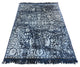5'x7 Hand Knotted Black Broken Design Tone On Tone Oriental Rug