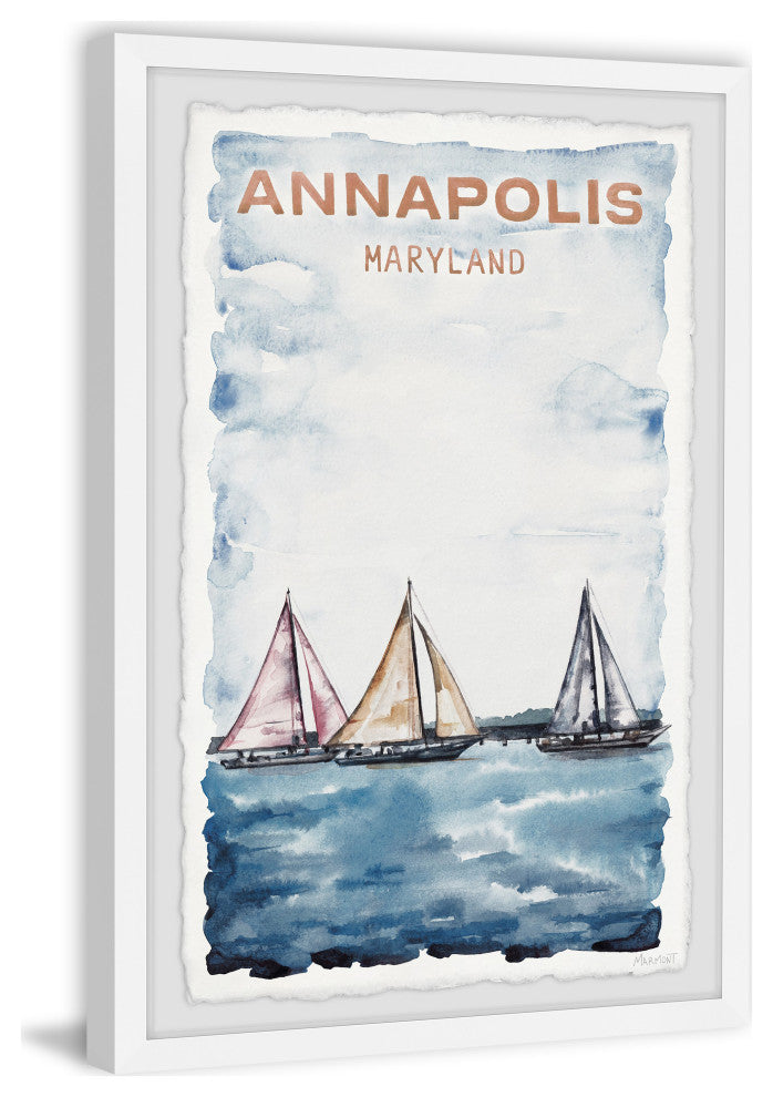"Annapolis Maryland" Framed Painting Print, 20x30