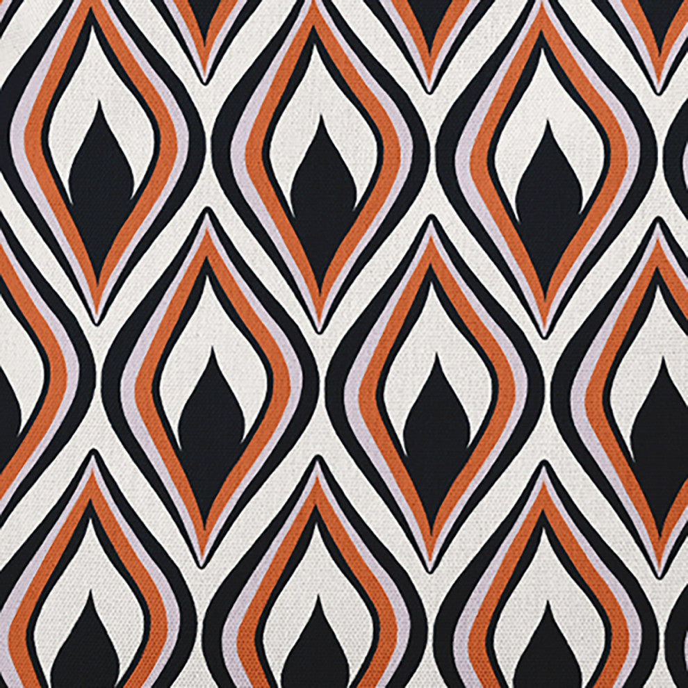 Feathers Indoor/Outdoor Throw Pillow, Black, 18"x18"