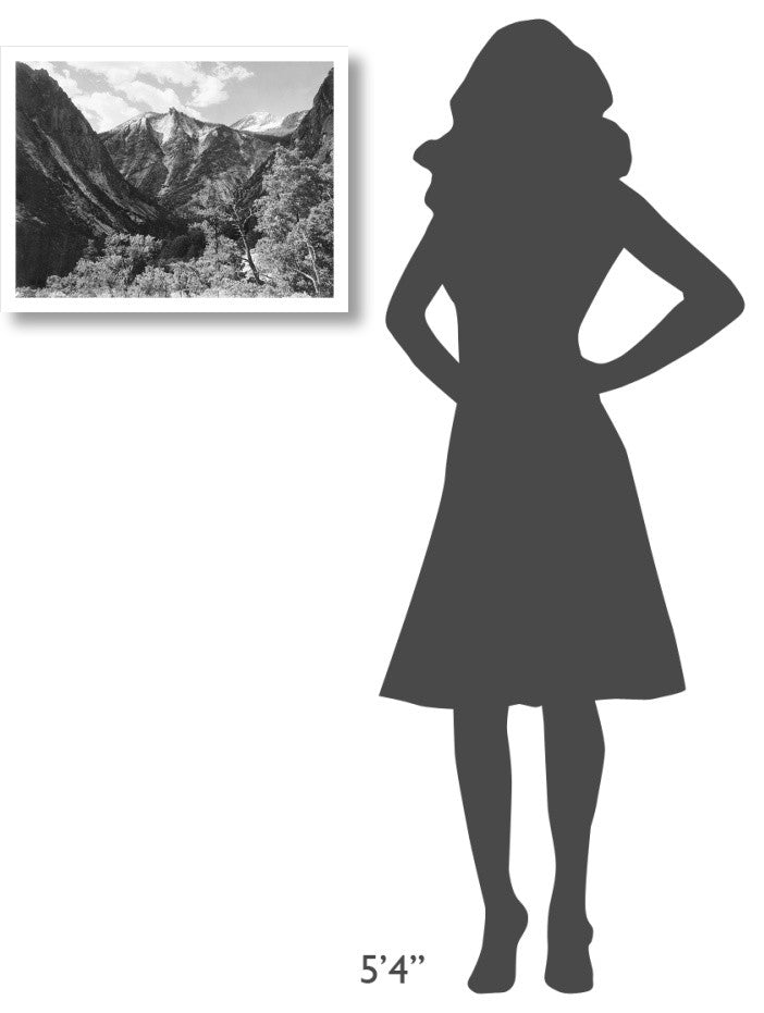 "Paradise Valley, Kings River Canyon, 1936" Paper Art, 24"x18"