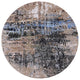 Ahgly Company Indoor Round Mid-Century Modern Area Rugs, 7' Round